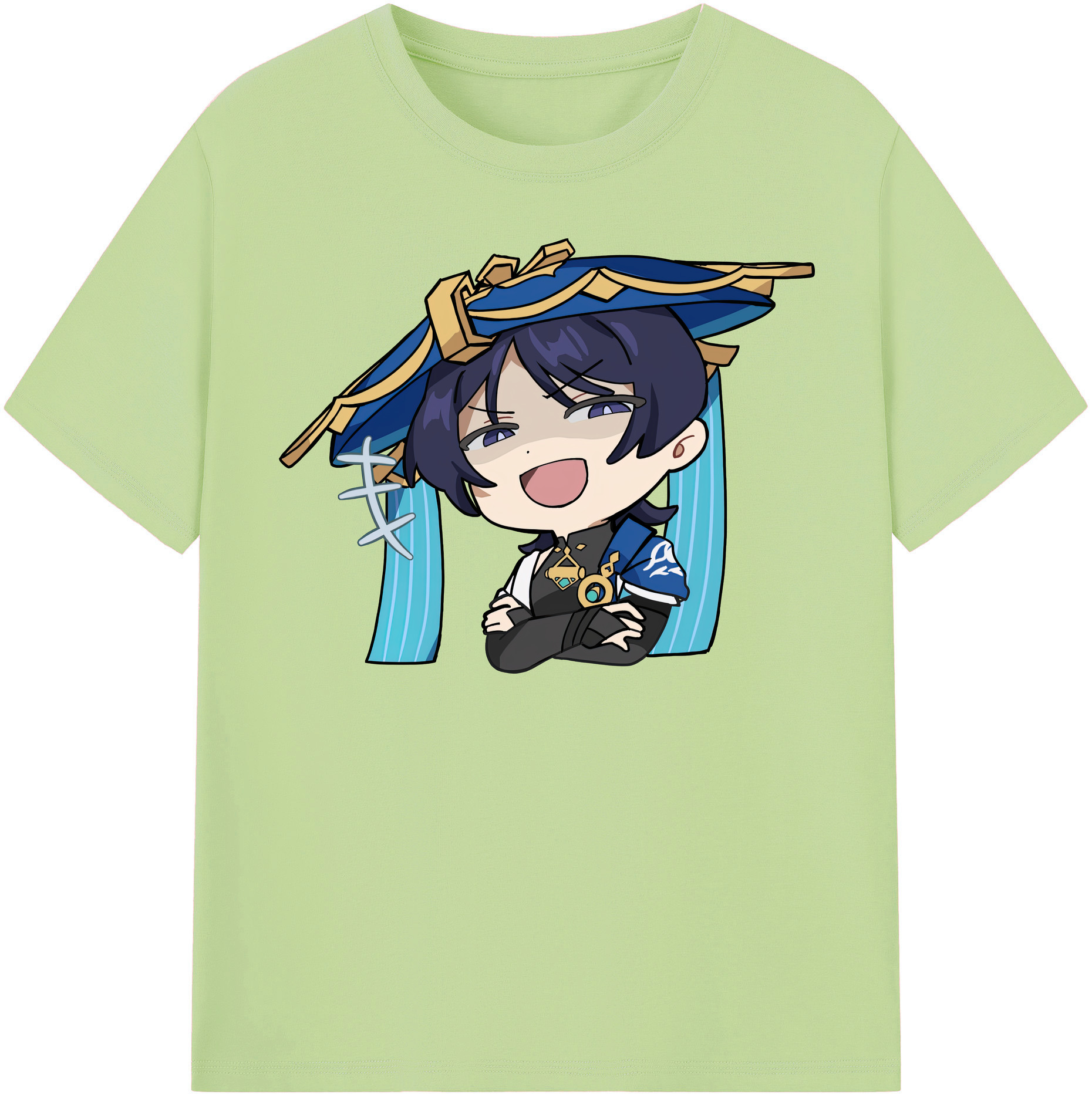 げんし神 さんペい genshin Sanpei 綿100％半袖Tシャツ（フロントプリント）